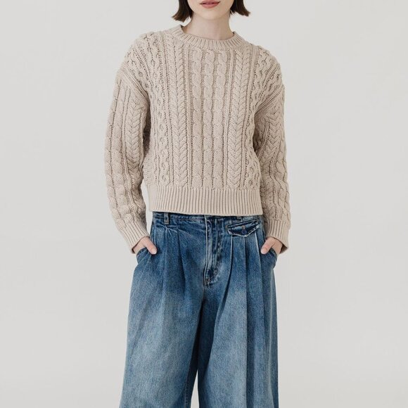 Nili Lotan Rory Sweater in Light Beige - Picture 1 of 5